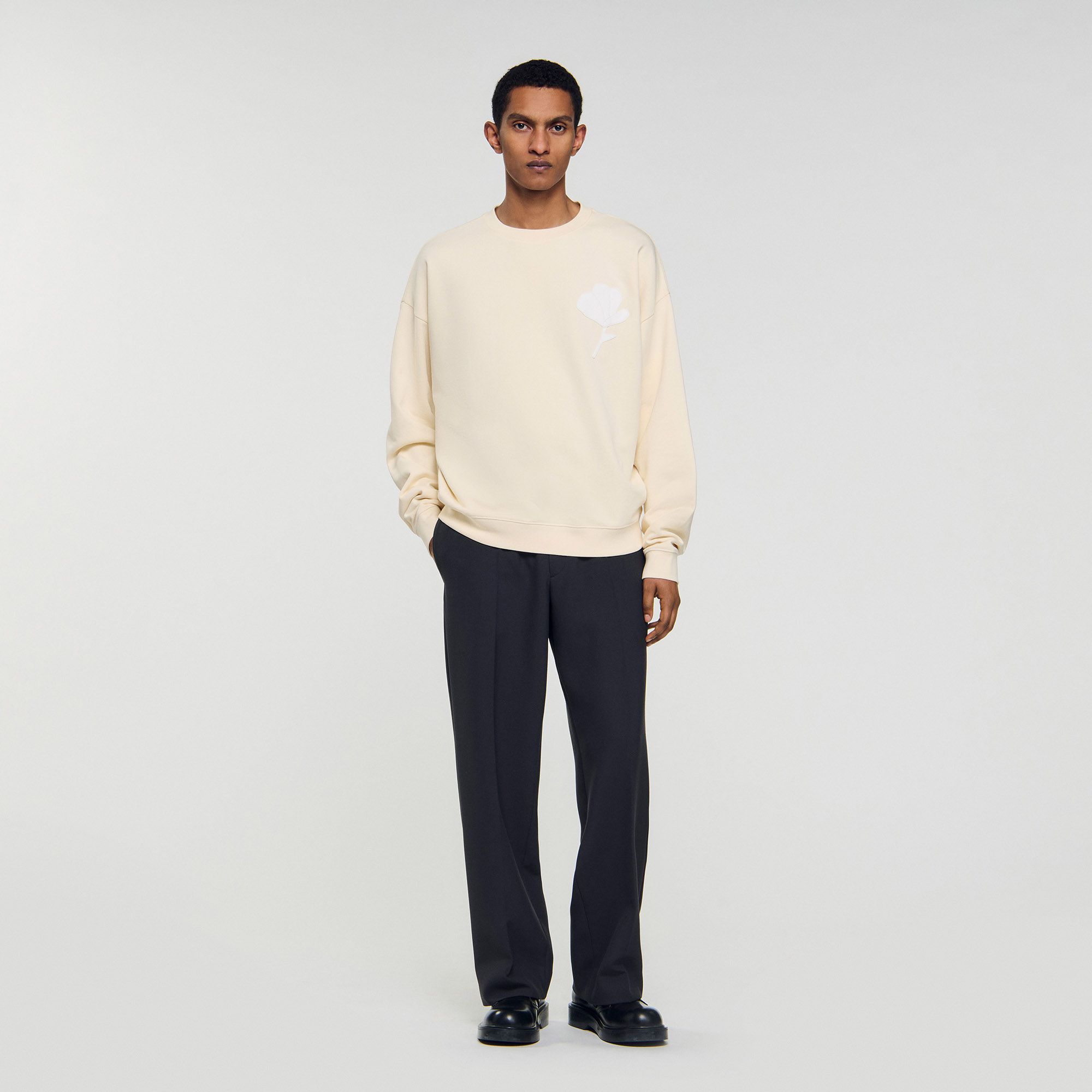 Sandro - Áo sweatshirt đính hoa