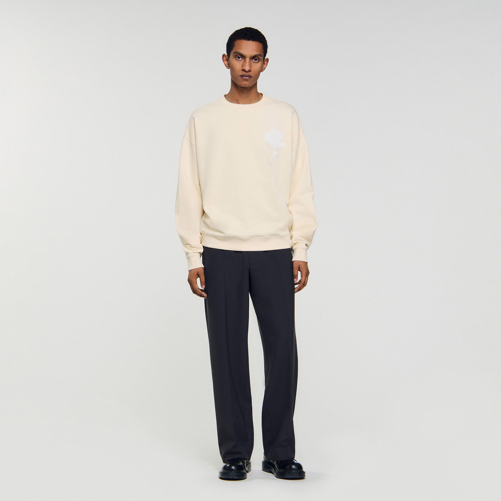 Sandro - Áo sweatshirt đính hoa