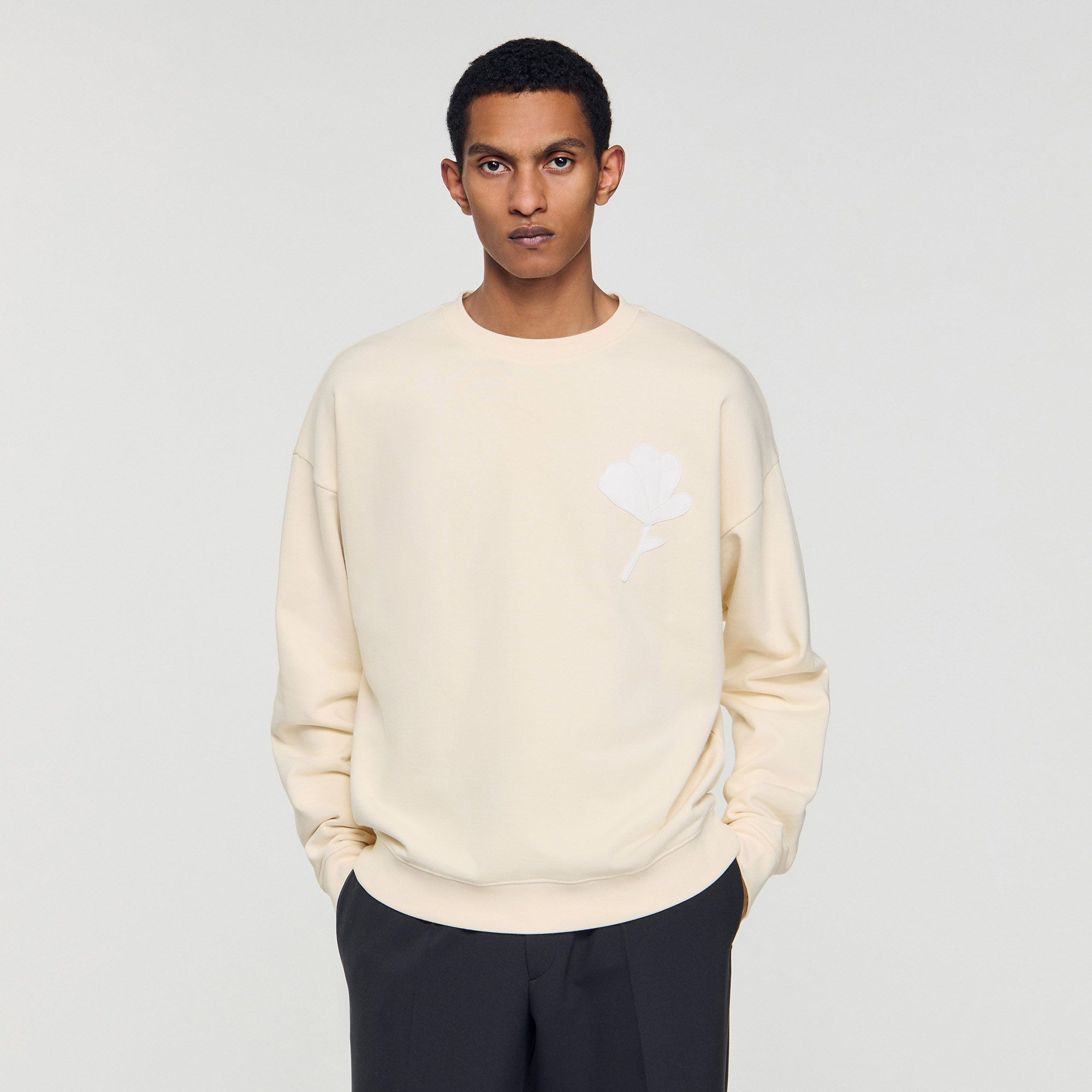 Sandro - Áo sweatshirt đính hoa