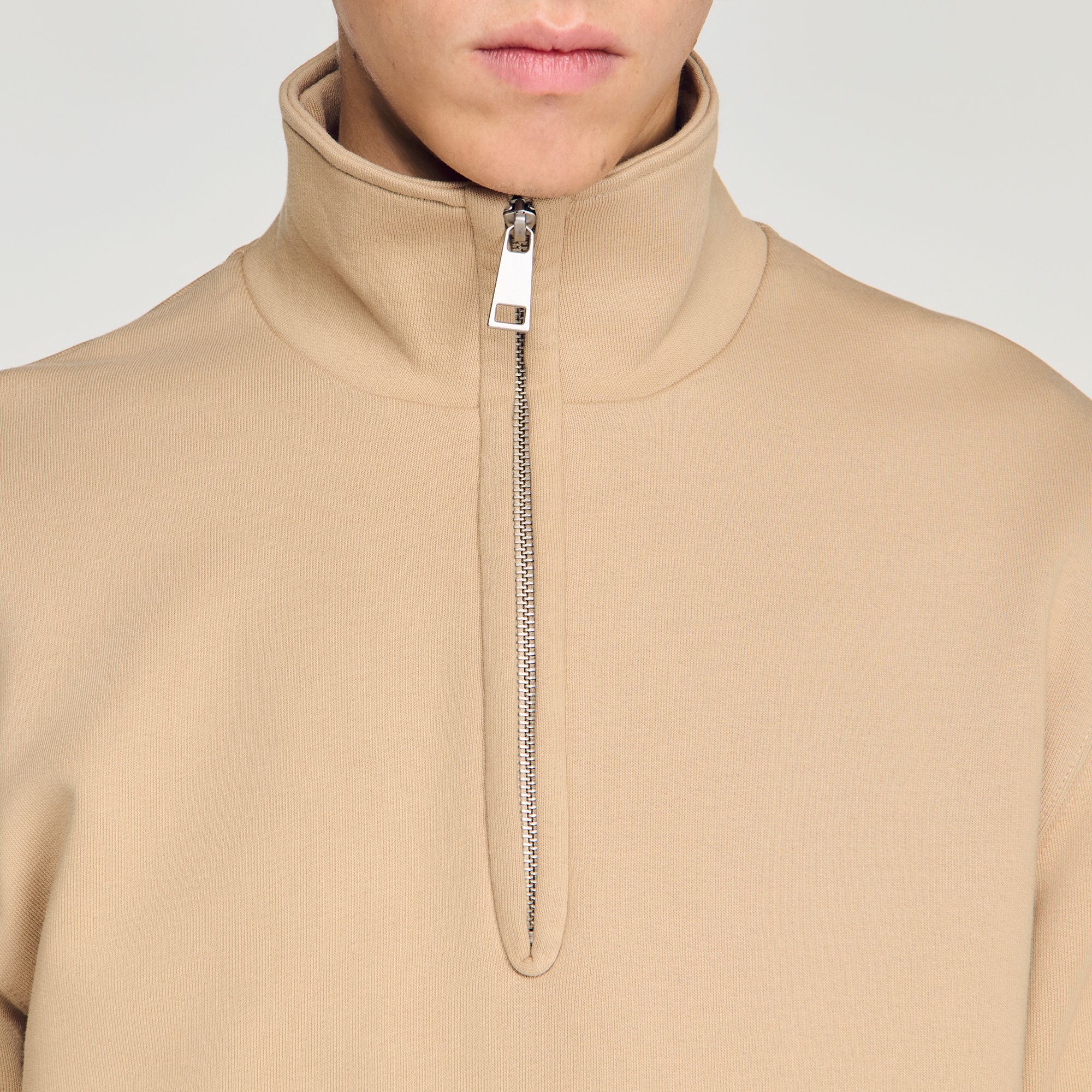 Sandro - Áo sweatshirt cotton
