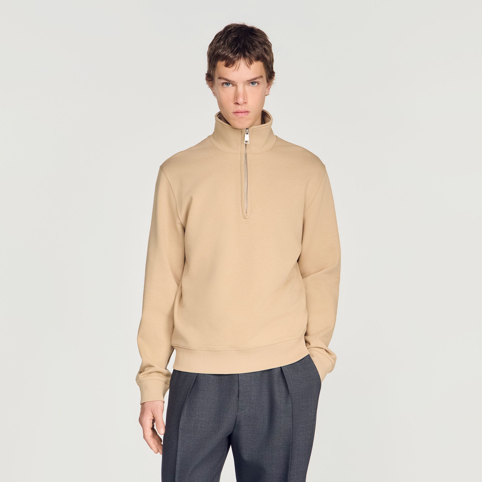Sandro - Áo sweatshirt cotton