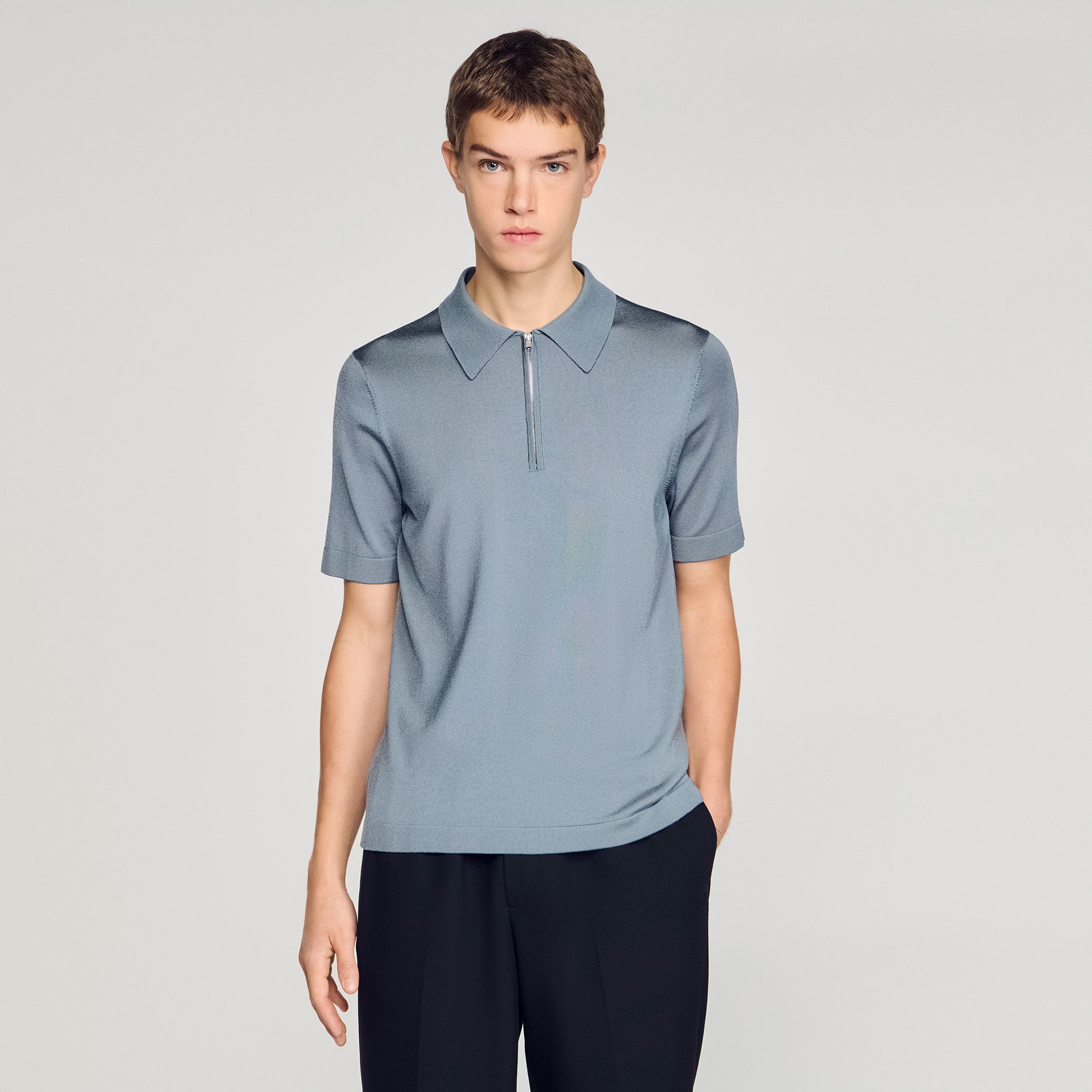 Sandro - Áo polo dệt kim