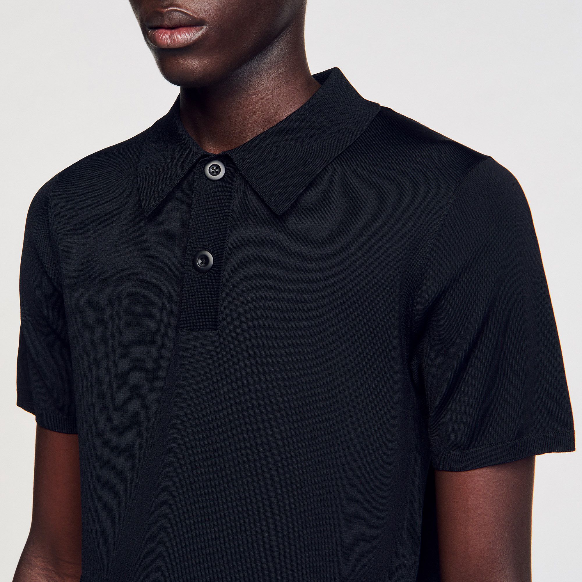 Sandro - Áo polo dệt kim