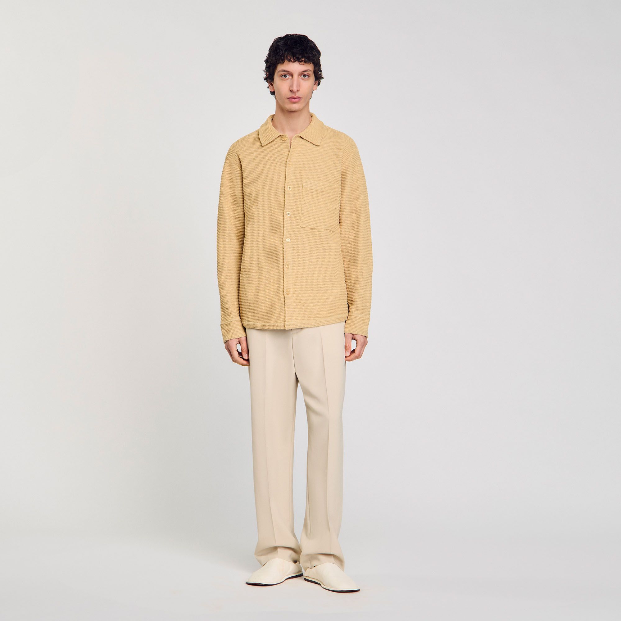 Sandro - Áo sơ mi dệt kim oversize