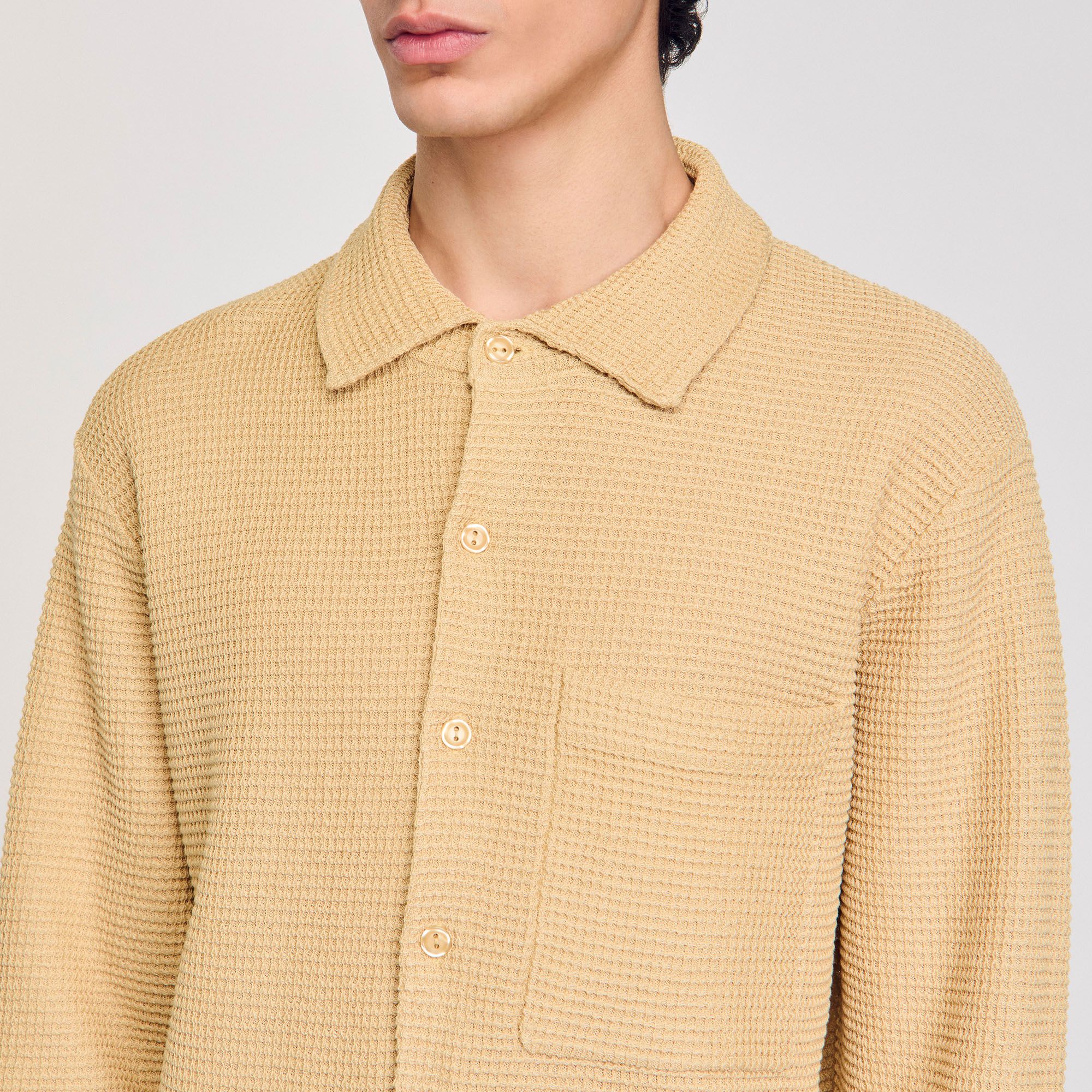 Sandro - Áo sơ mi dệt kim oversize