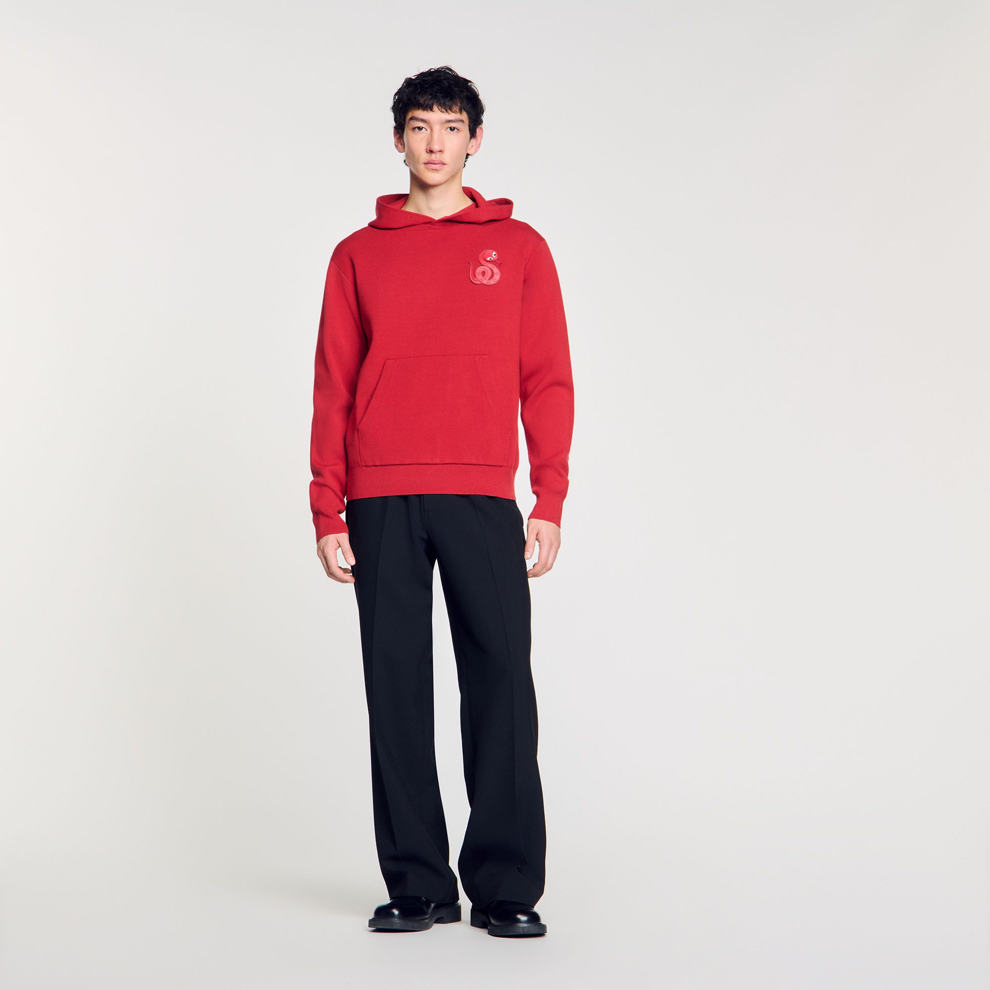 Sandro - Áo hoodie Snake