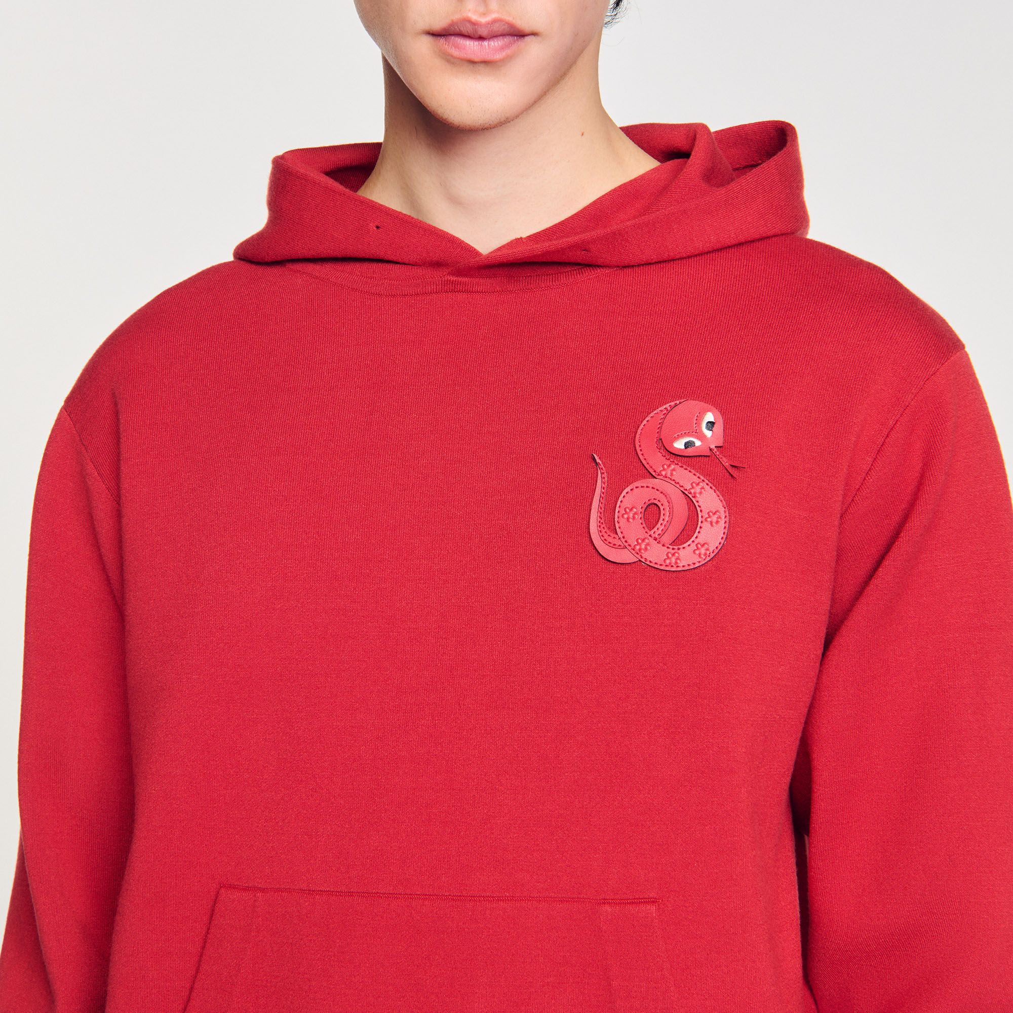 Sandro - Áo hoodie Snake