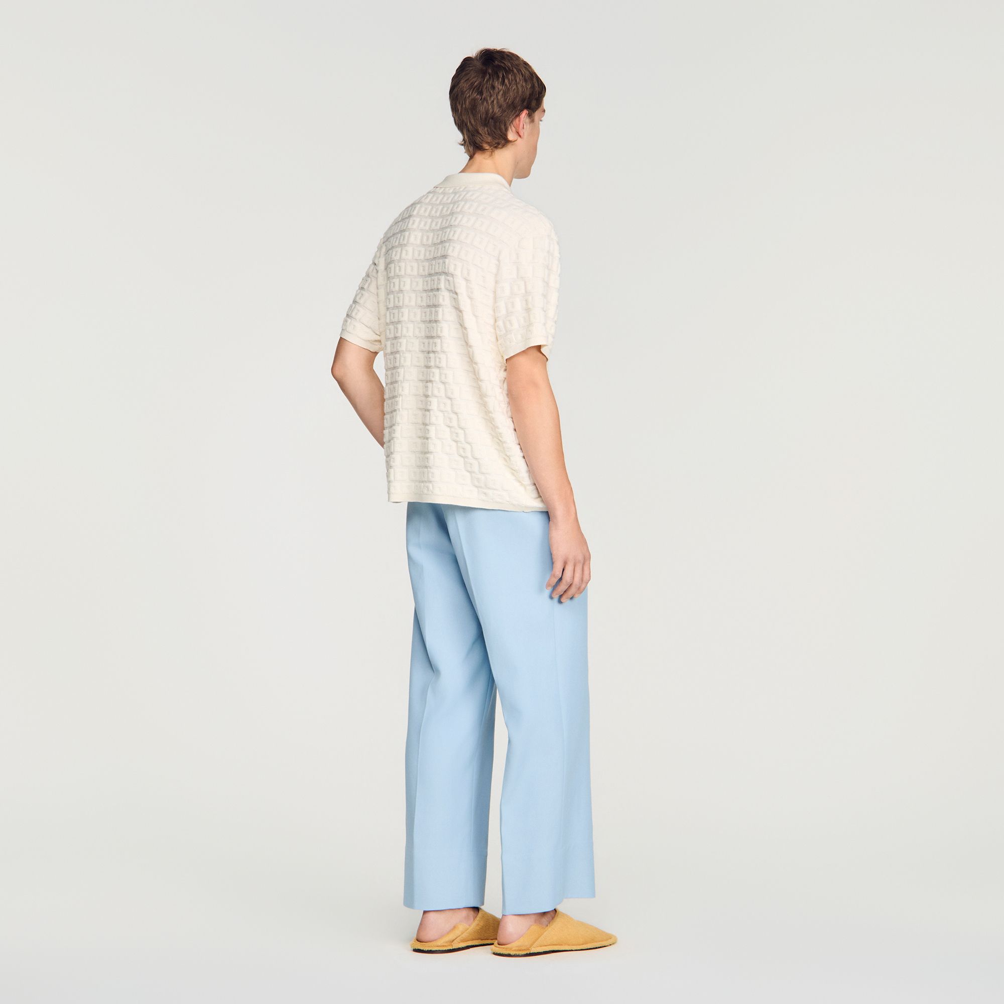 Sandro - Áo cardigan dệt kim Terry