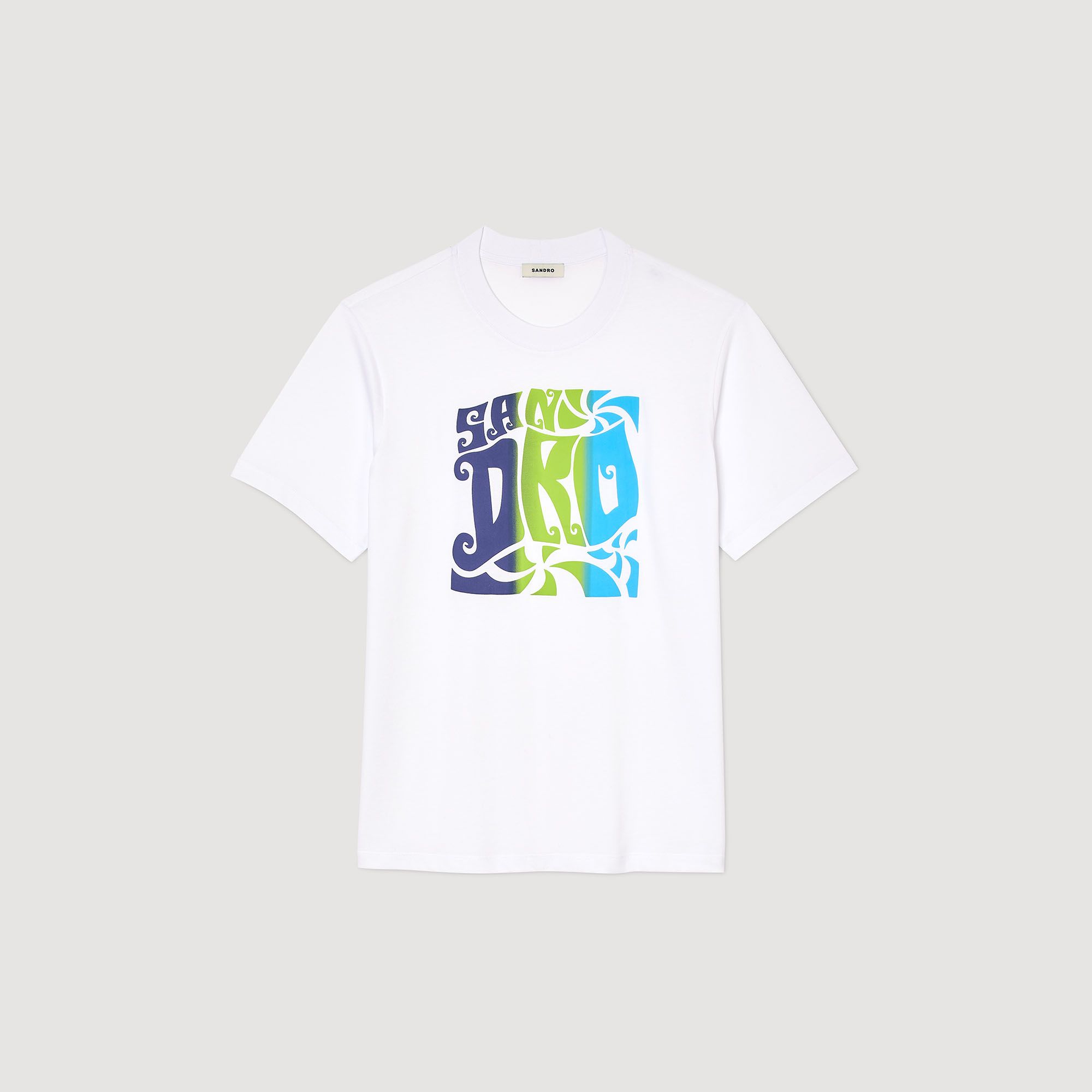 Áo thun cotton họa tiết wave