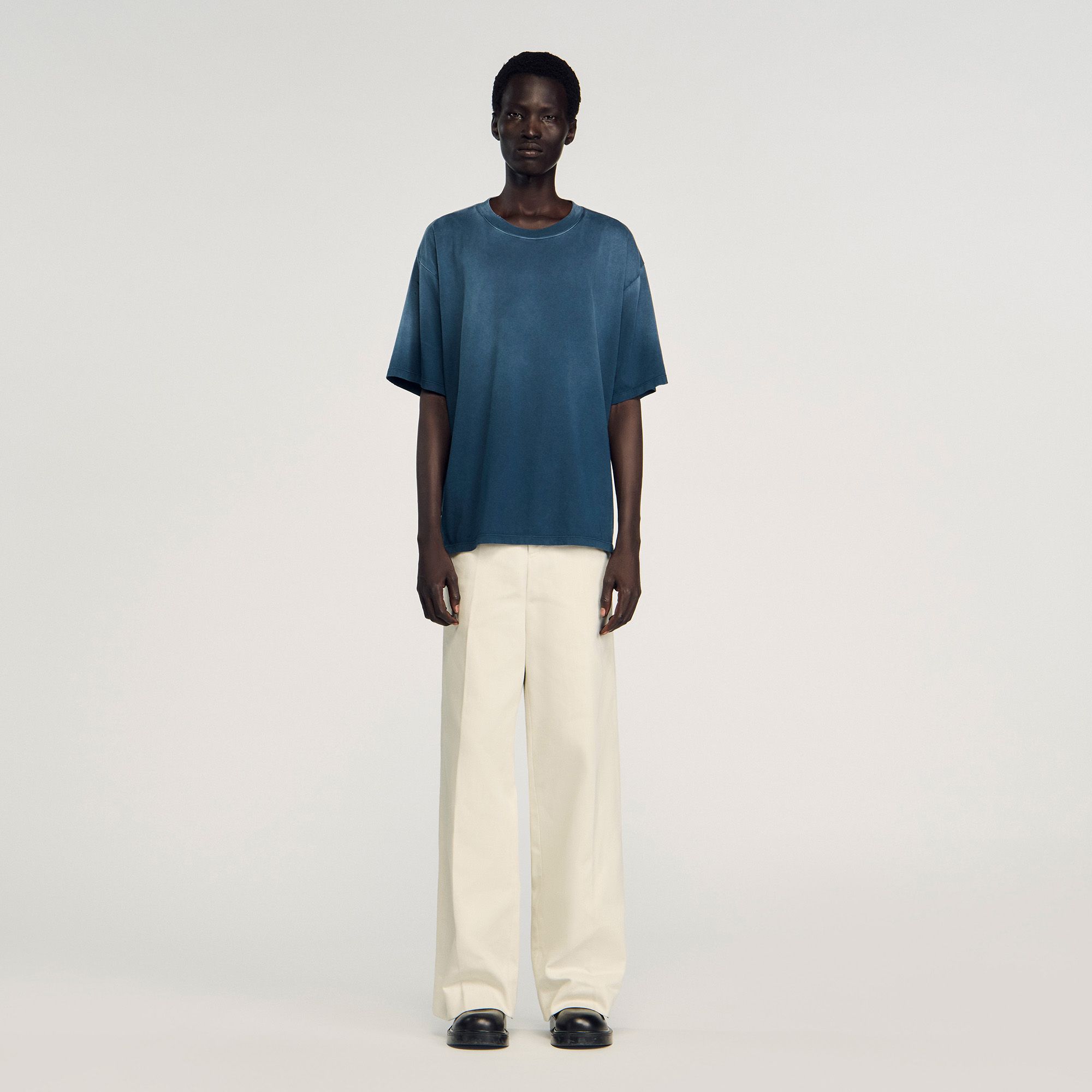 Sandro - Áo phông cotton oversize