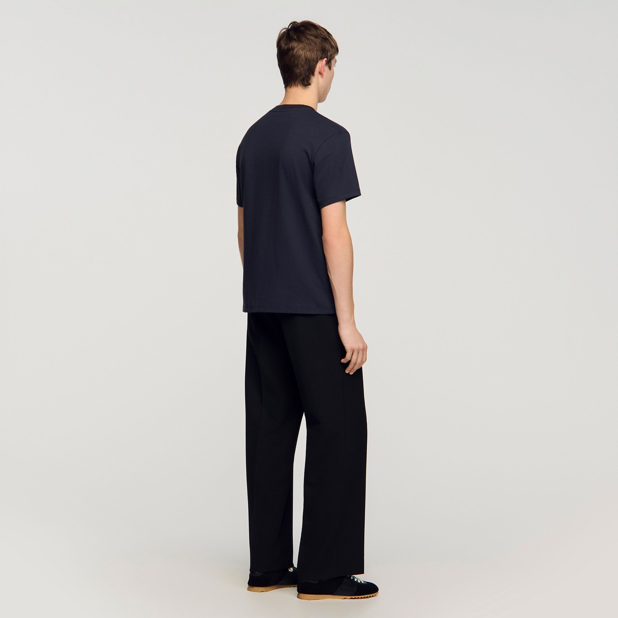 Sandro - Áo phông cổ tròn Double S
