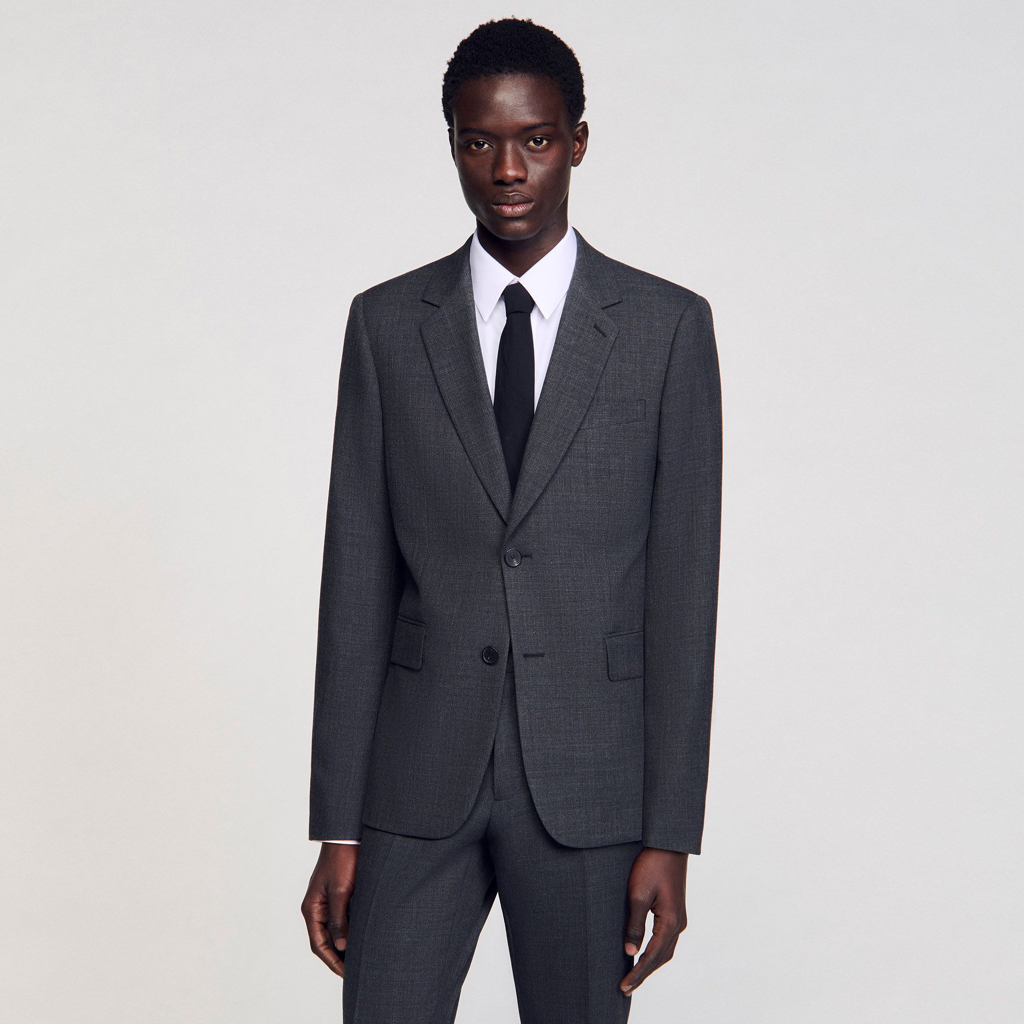 Sandro - Áo khoác vest bằng len