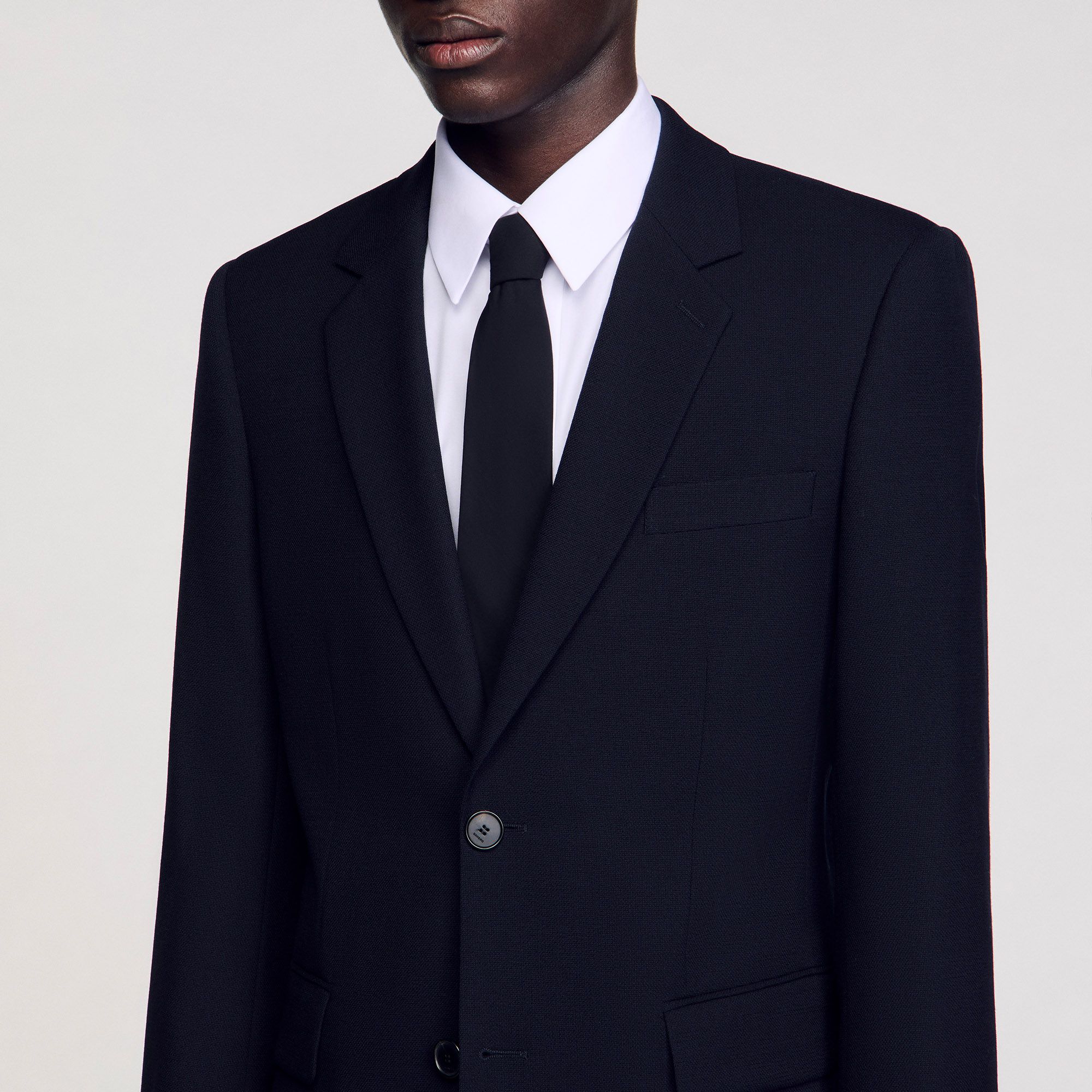 Sandro - Áo khoác vest bằng len