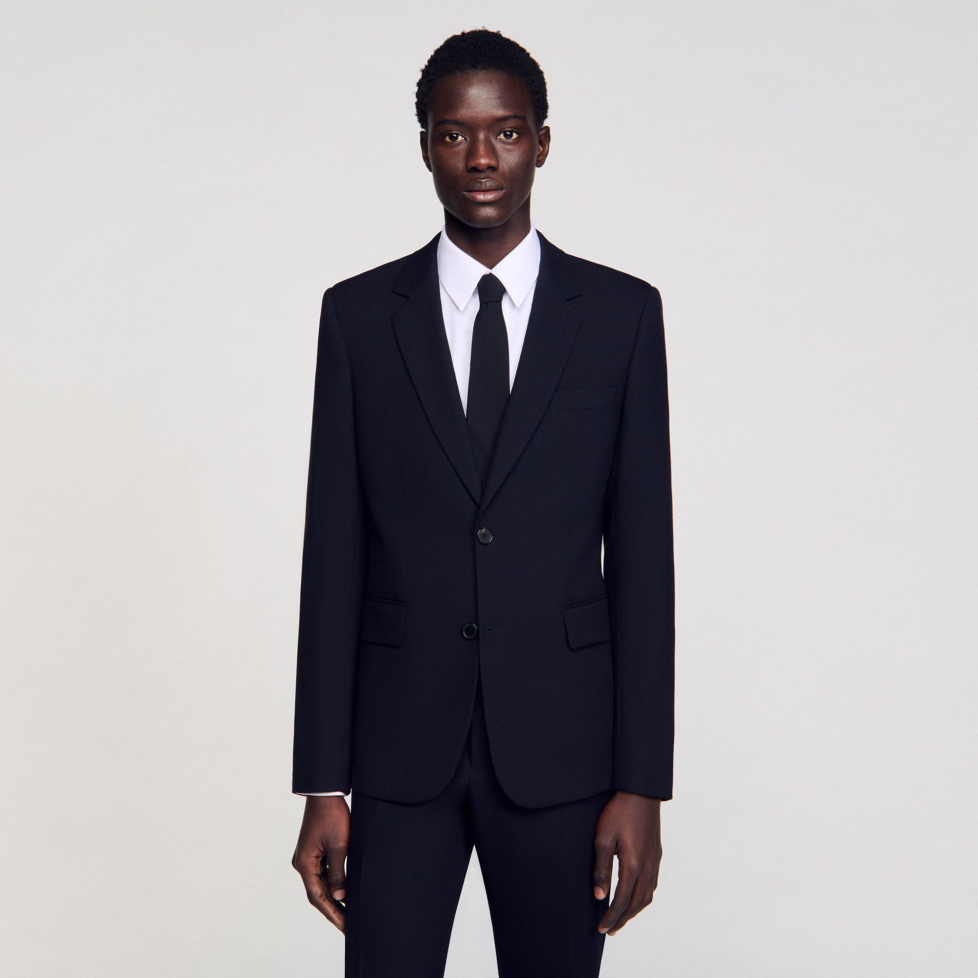 Sandro - Áo khoác vest bằng len