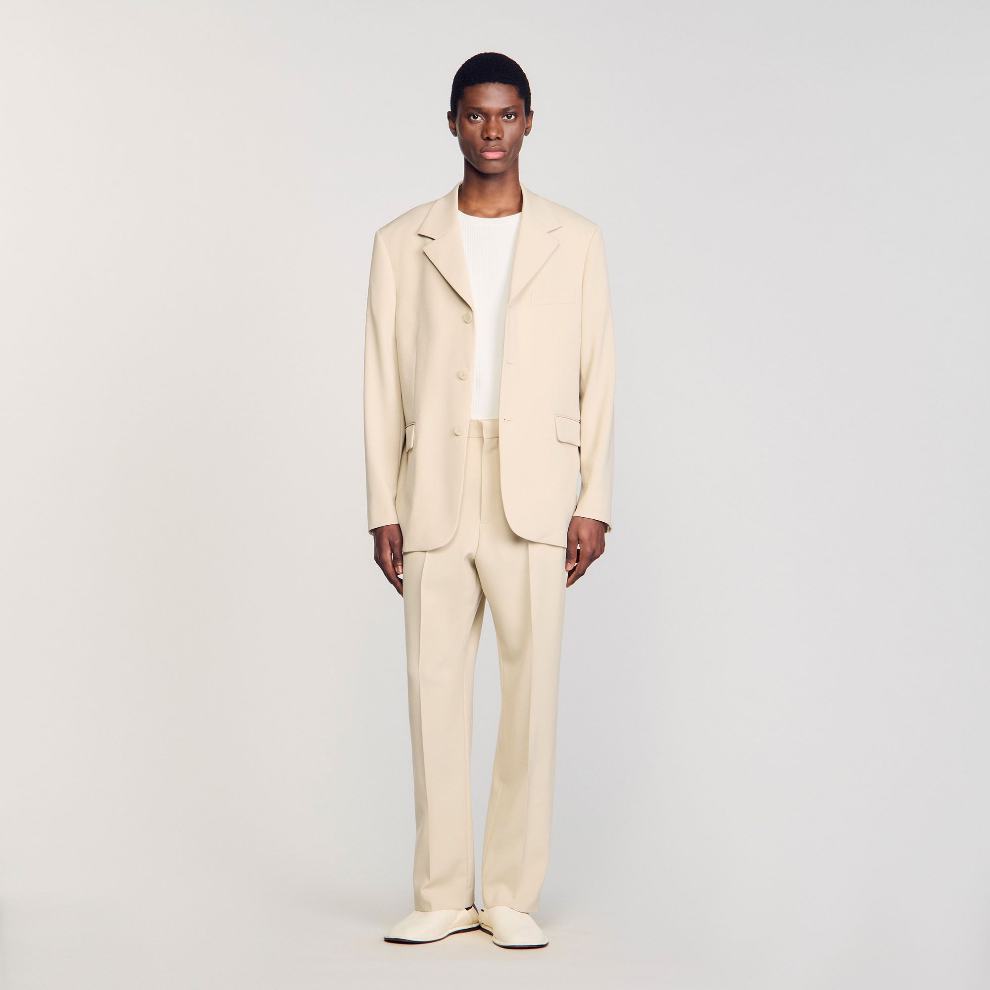 Sandro - Áo khoác len oversize