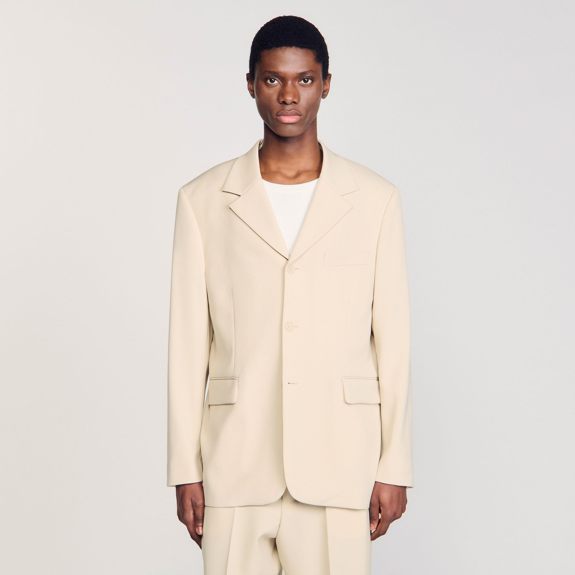 Sandro - Áo khoác len oversize