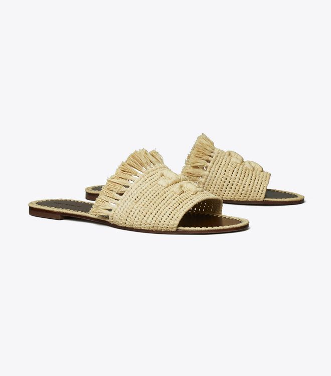 Dép Eleanor Raffia Slide