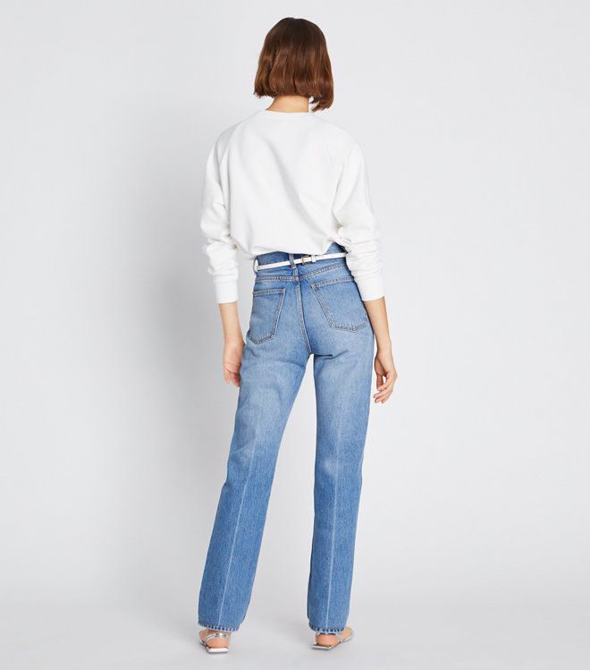 Tory Burch - Áo crewneck Merino French Terry Raglan Logo