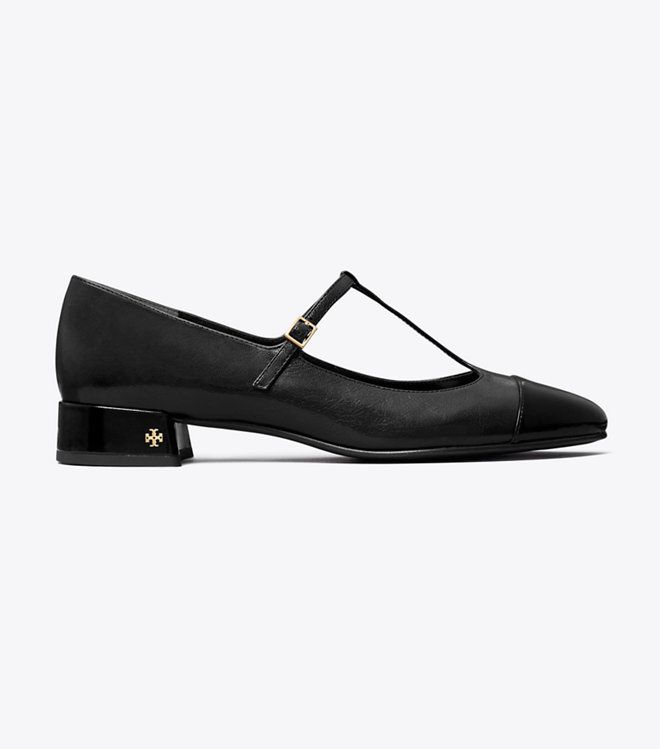 Tory Burch - Giày Cap-Toe T Strap Ballet 25Mm