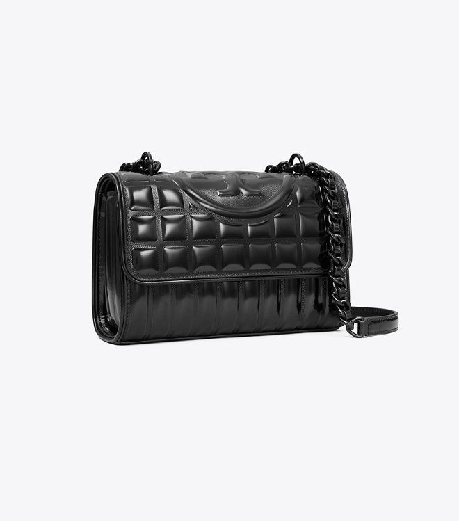 Tory Burch - Túi Fleming Metallic Square Quilt Small Convertible Shoulder Bag