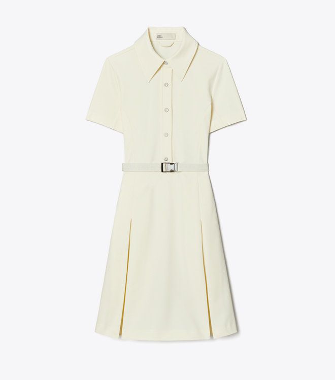 Váy golf xếp ly tay ngắn