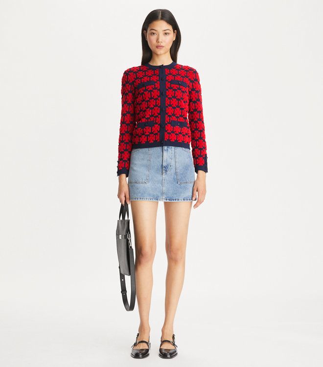 Áo Kendra Bouclé Cardigan