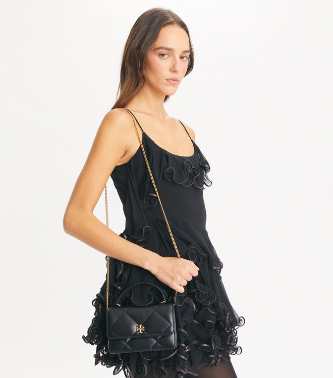 Tory Burch - Ví mini Kira Diamond Quilt kèm dây xích