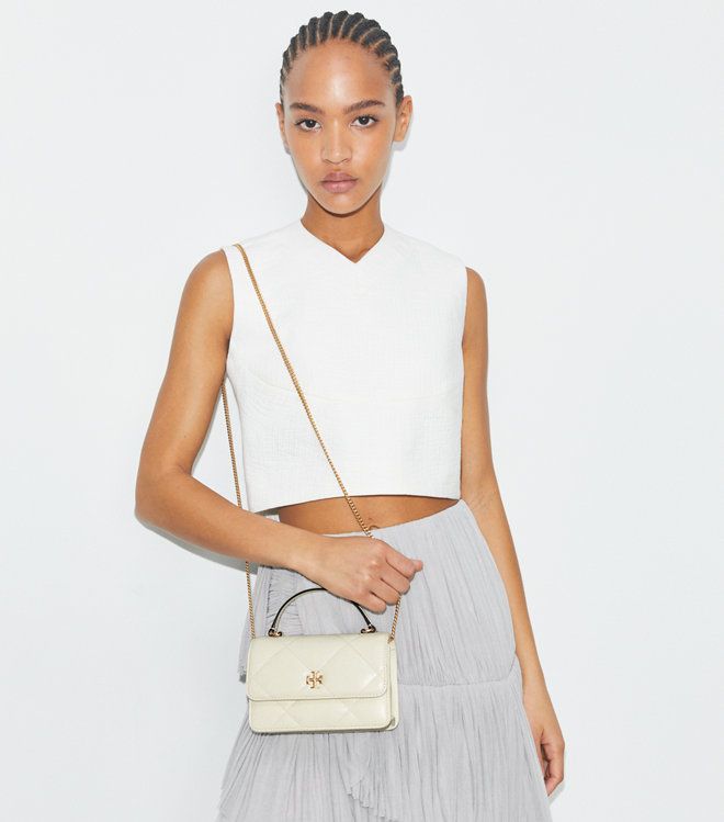 Tory Burch - Ví mini Kira Diamond Quilt kèm dây xích