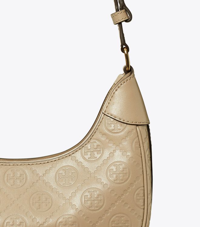 Tory Burch - Túi T Monogram Leather  Crescent Bag