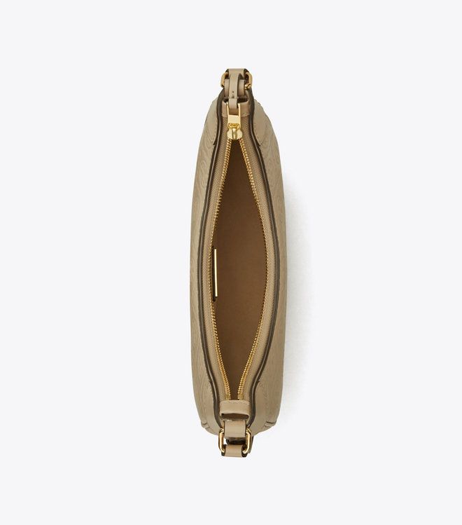 Tory Burch - Túi T Monogram Leather  Crescent Bag