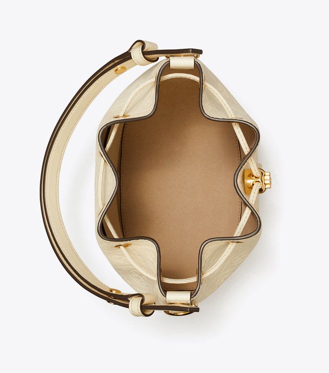 Tory Burch - Túi T Monogram Leather Bucket Bag