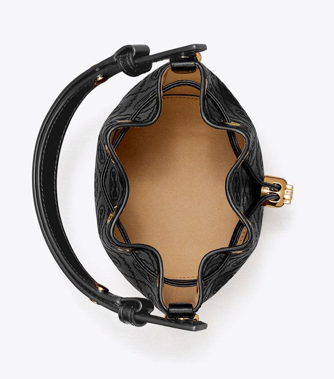 Tory Burch - Túi T Monogram Leather Mini Bucket Bag