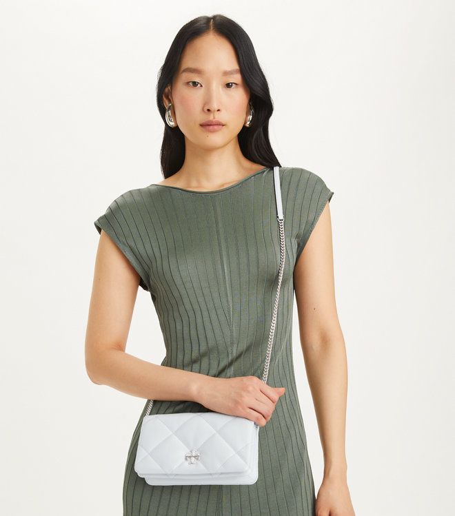 Tory Burch - Ví Kira Diamond Quilt kèm dây xích