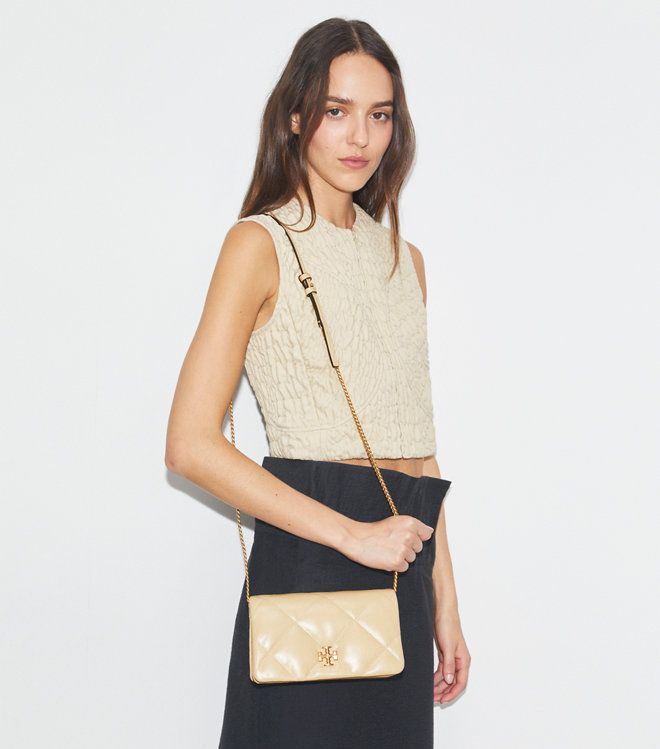 Tory Burch - Ví Kira Diamond Quilt kèm dây xích