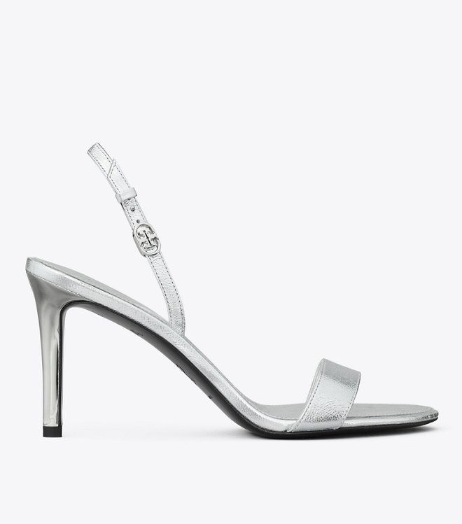 Tory Burch - Sandal cao gót Double T Buckle