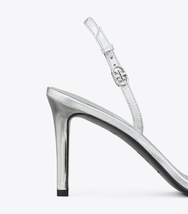 Tory Burch - Sandal cao gót Double T Buckle