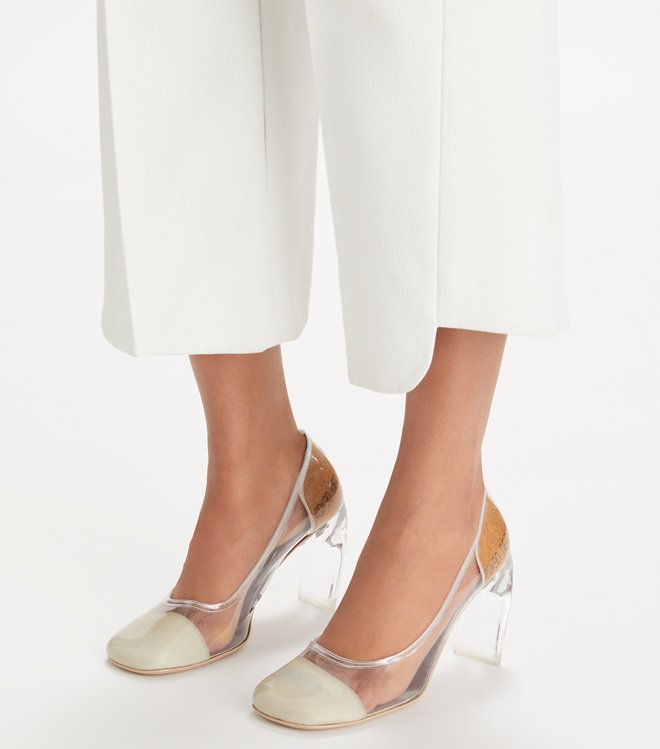 Tory Burch - Giày Clear Pump 90Mm Clear