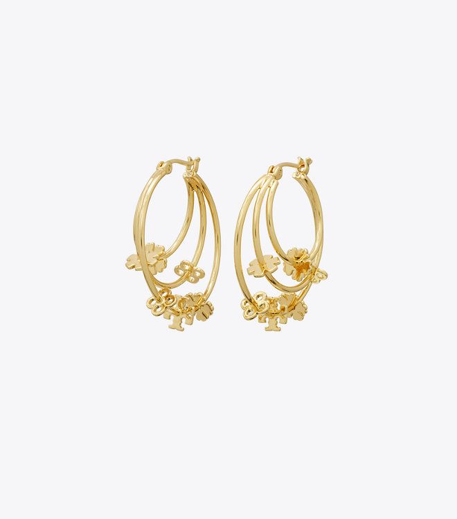 Tory Burch - Khuyên tai Kira Clover Hoop