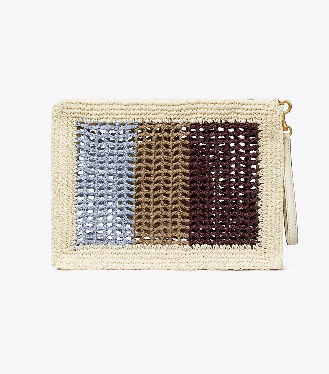 Tory Burch - Túi Ella Crochet Striped Pouch