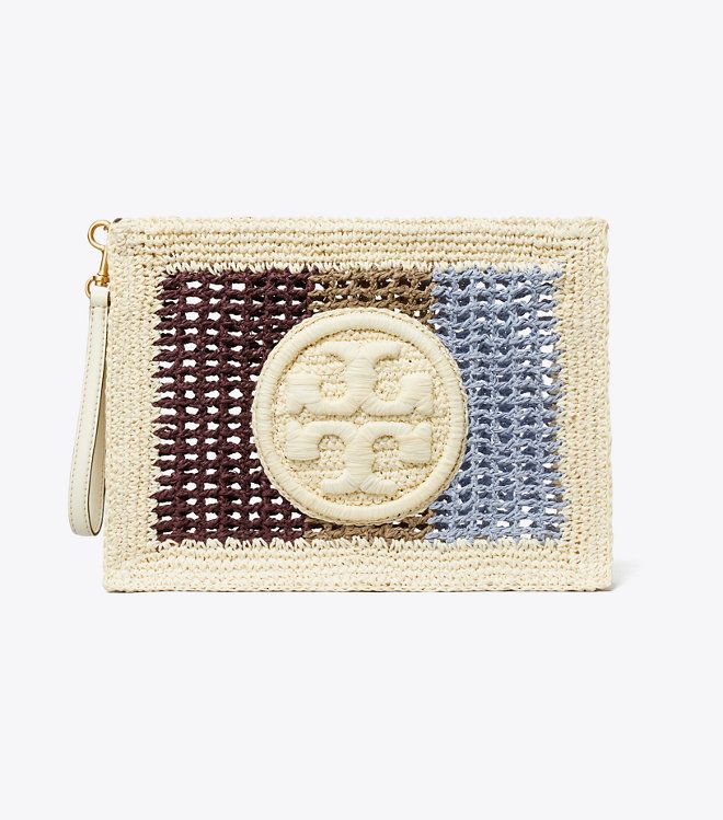 Tory Burch - Túi Ella Crochet Striped Pouch