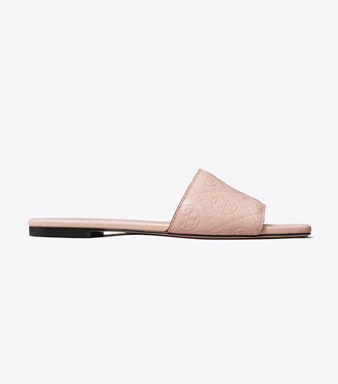 Tory Burch - Dép T Monogram Embossed Slide