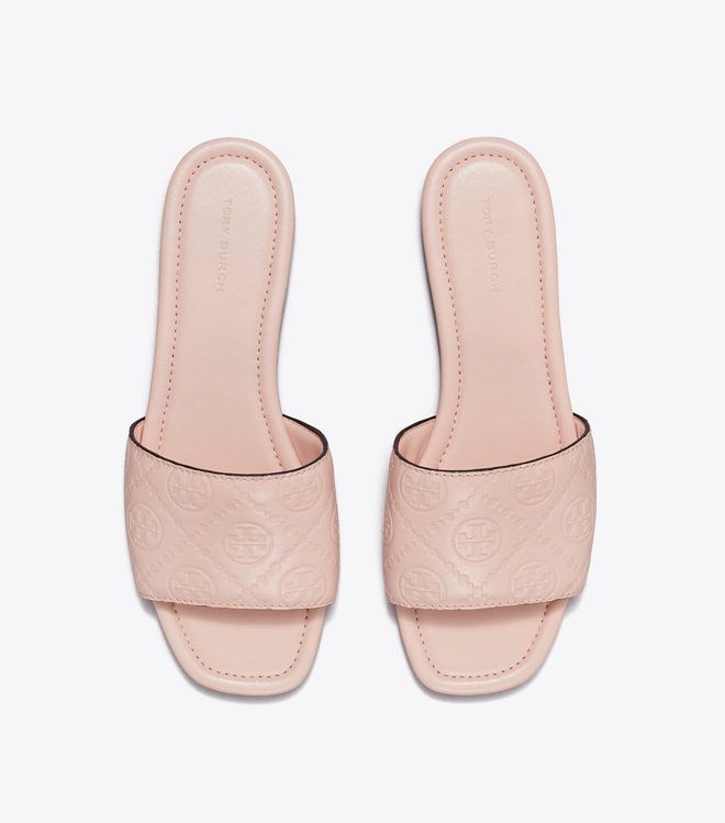 Tory Burch - Dép T Monogram Embossed Slide