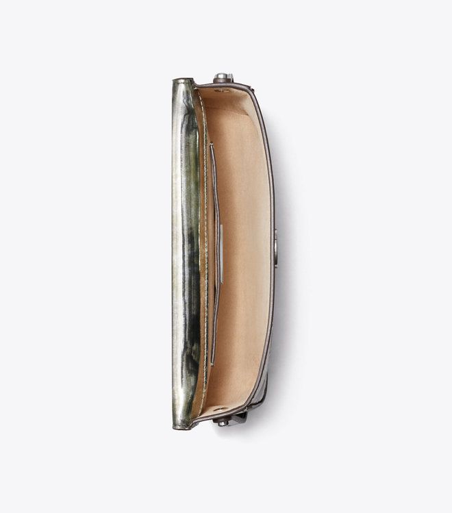 Tory Burch - Túi đeo vai chữ nhật Robinson Floral Metallic
