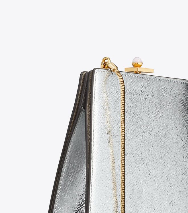 Tory Burch - Túi Crushed Metallic Mini Bag