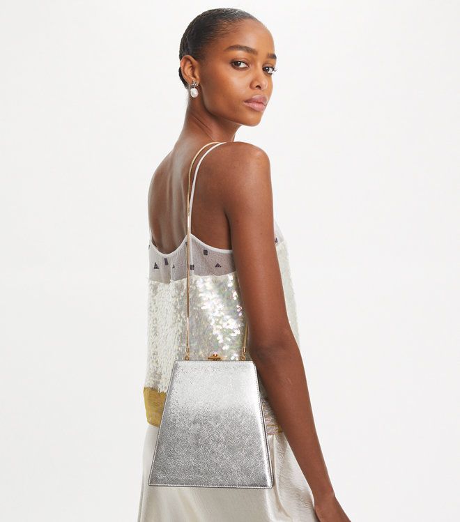 Tory Burch - Túi Crushed Metallic Mini Bag