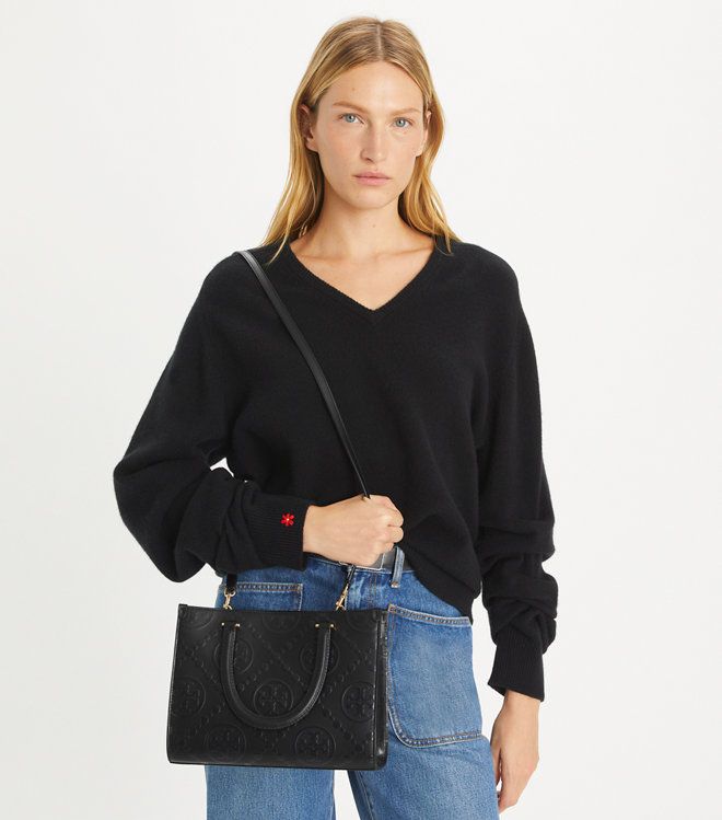 Túi T Monogram Embossed Square Tote