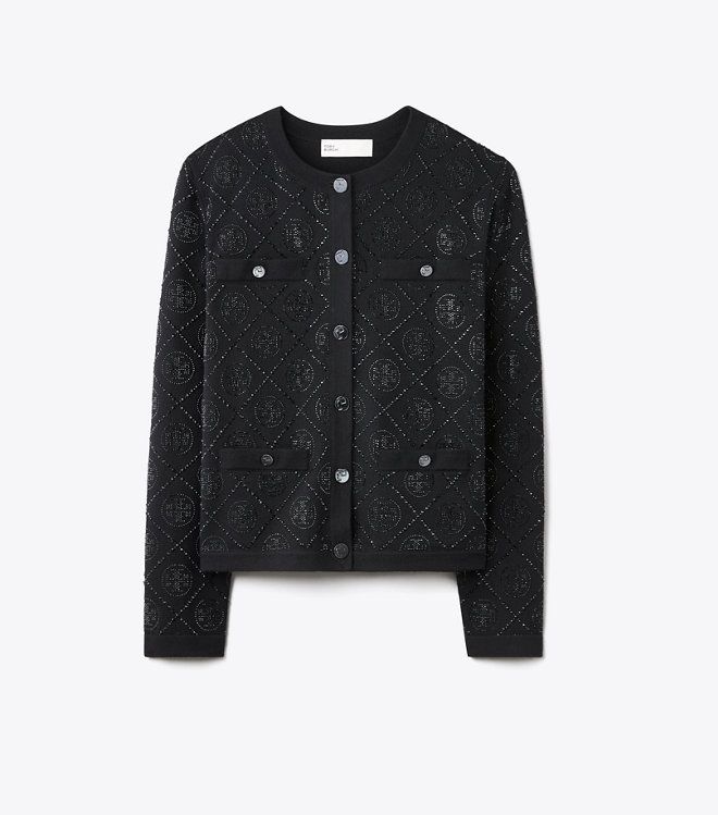 Áo cardigan T Monogram Embellished Kendra