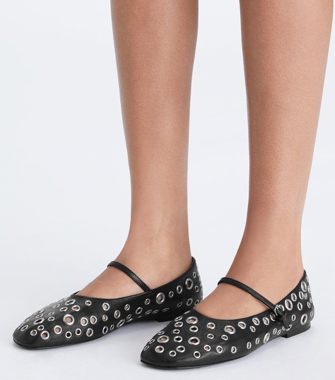 Tory Burch - Giày Eyelet Mary Jane Ballet