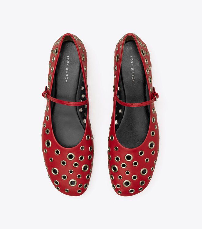 Tory Burch - Giày Eyelet Mary Jane Ballet