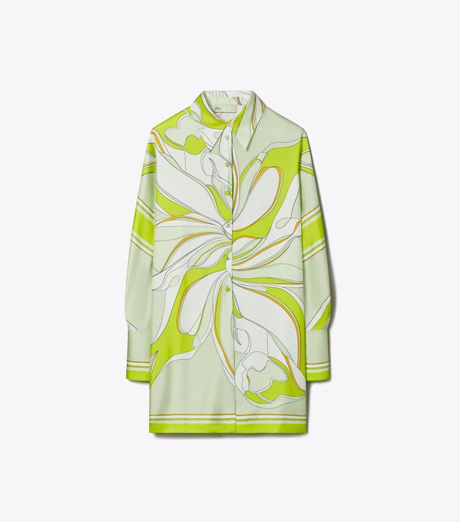 Tory Burch - Áo  Printed Silk Tunic